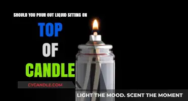Why You Shouldn't Pour Out Candle Liquid