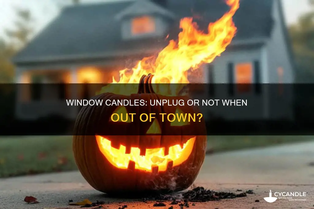 should you unplug window candles when you leave outta town