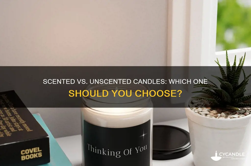 should you use scented or unsented candles