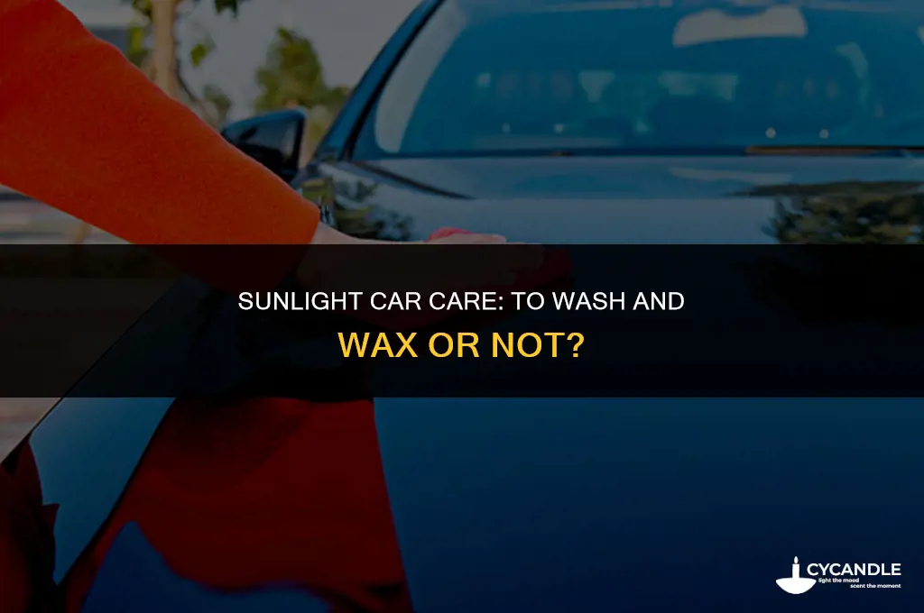 should you wash and wax a car in direct sunlight