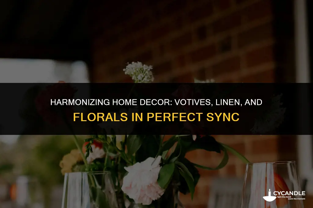 should your votives match your linen or your floral arrangements