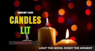 Candle Safety: Don't Leave Candles Unattended