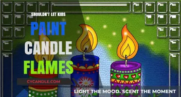 Keep Kids Safe: No Painting Candle Flames!