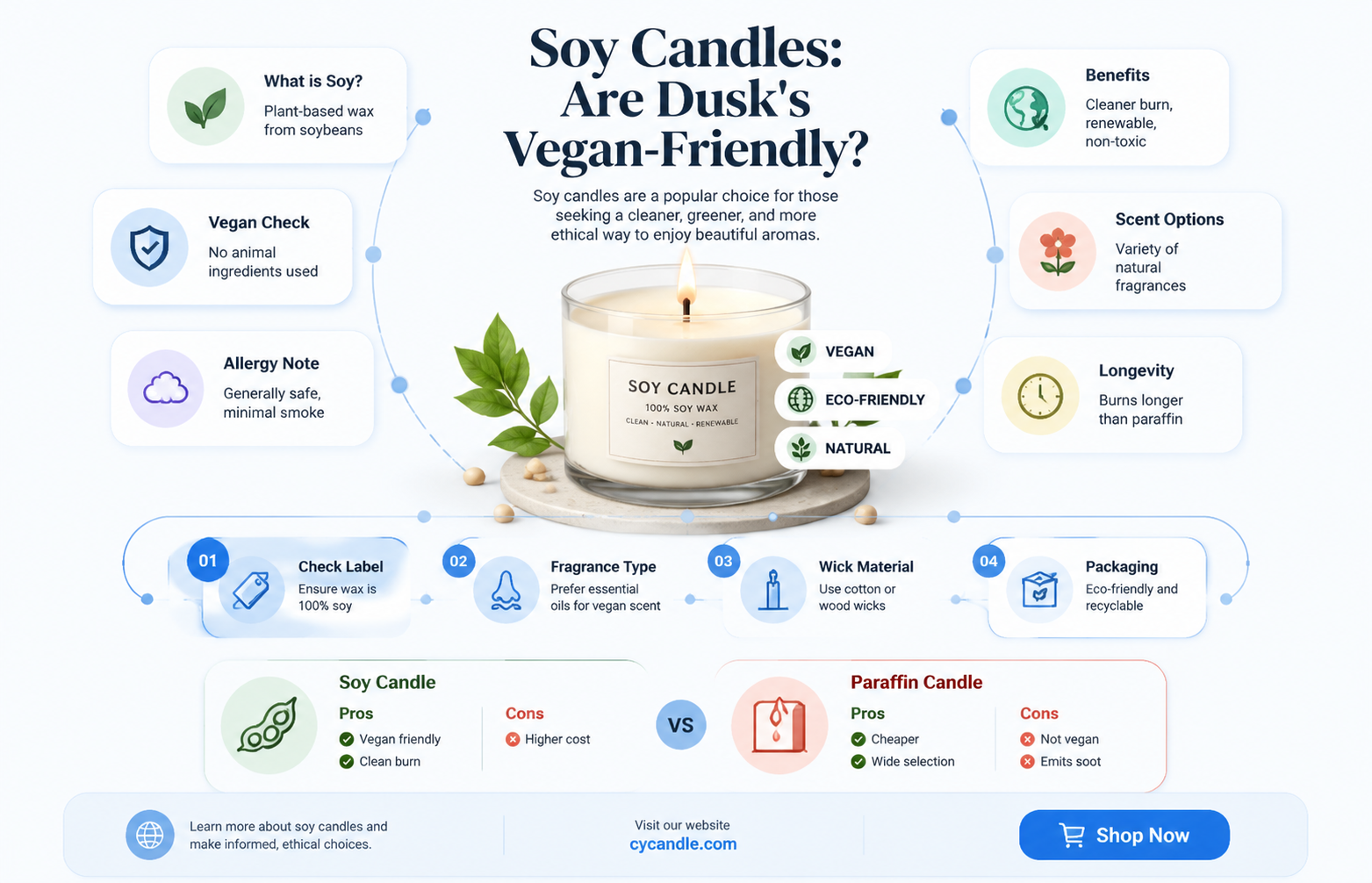 are dusk soy candles vegan