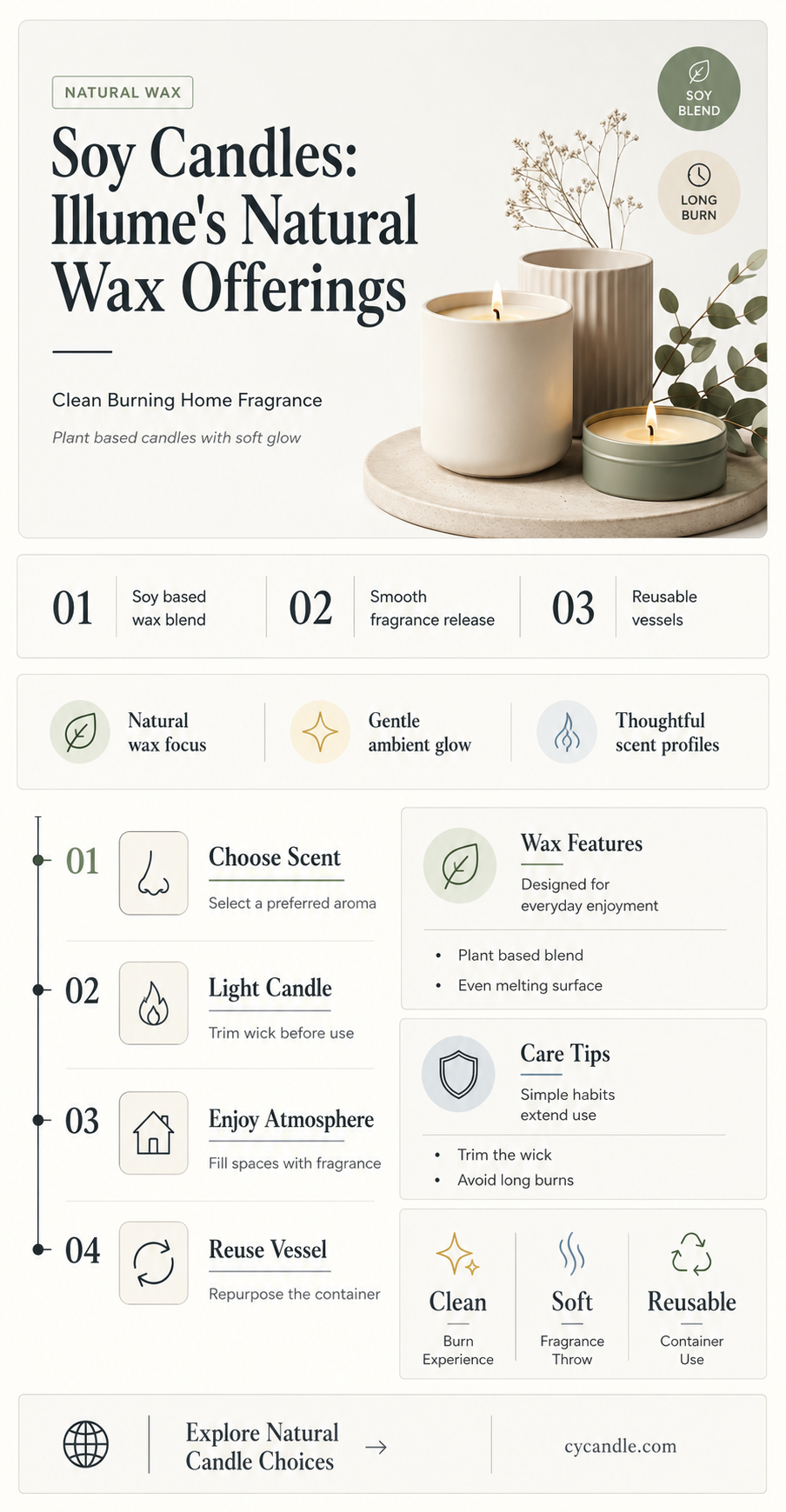 are illume candles soy