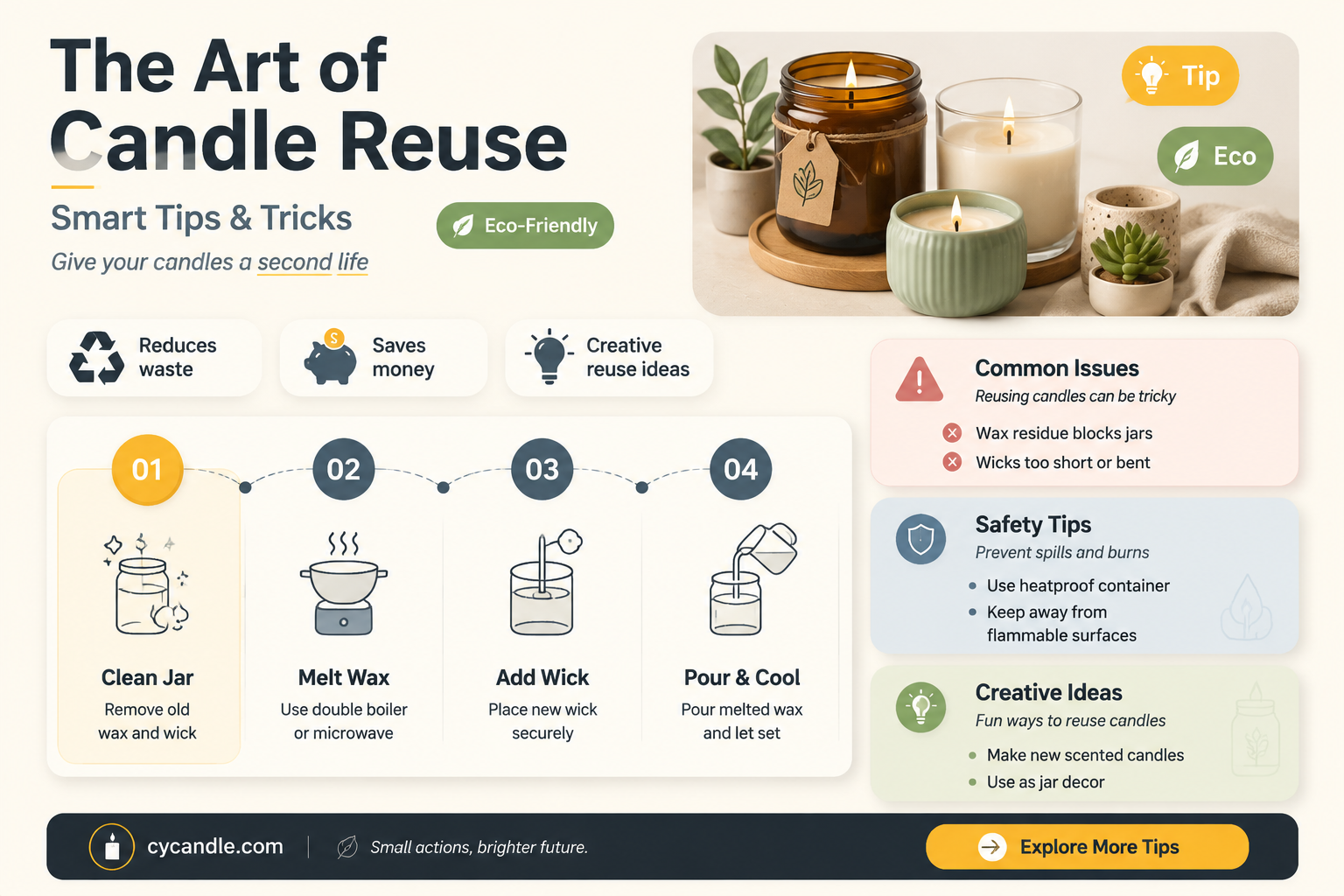 are candles reusable