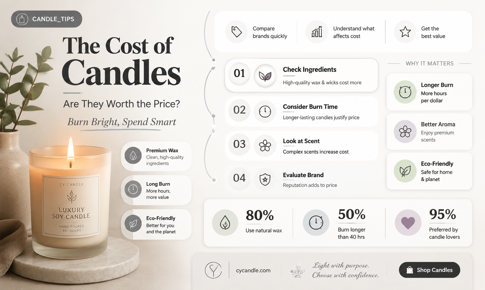 are candles expensive