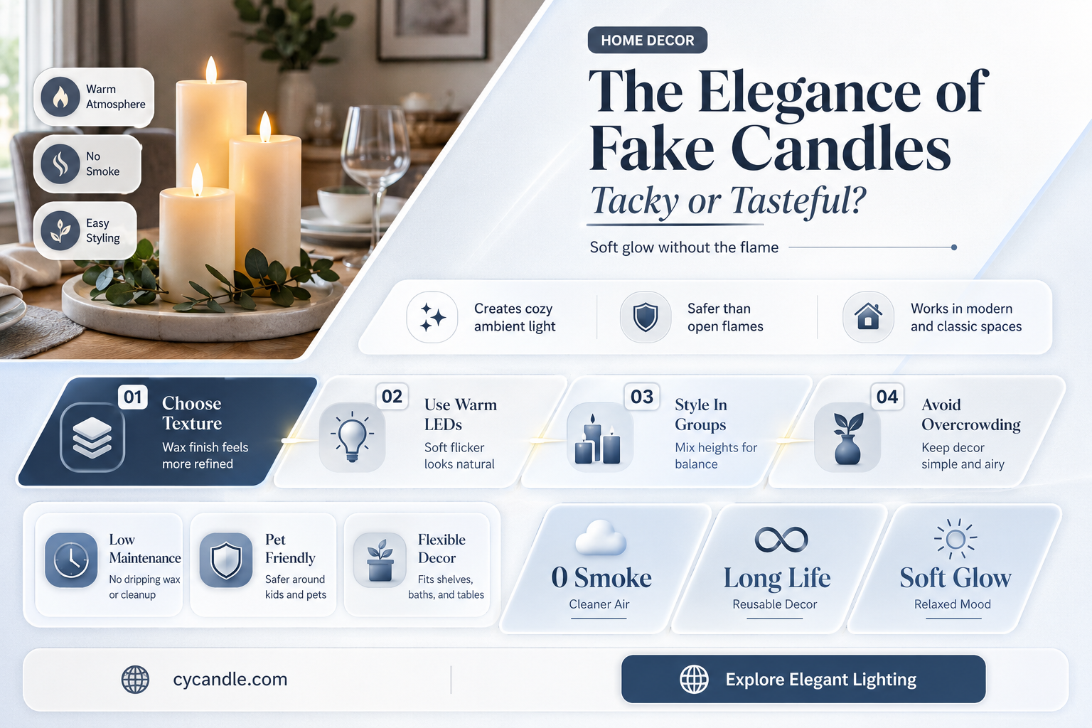 are fake candles tacky
