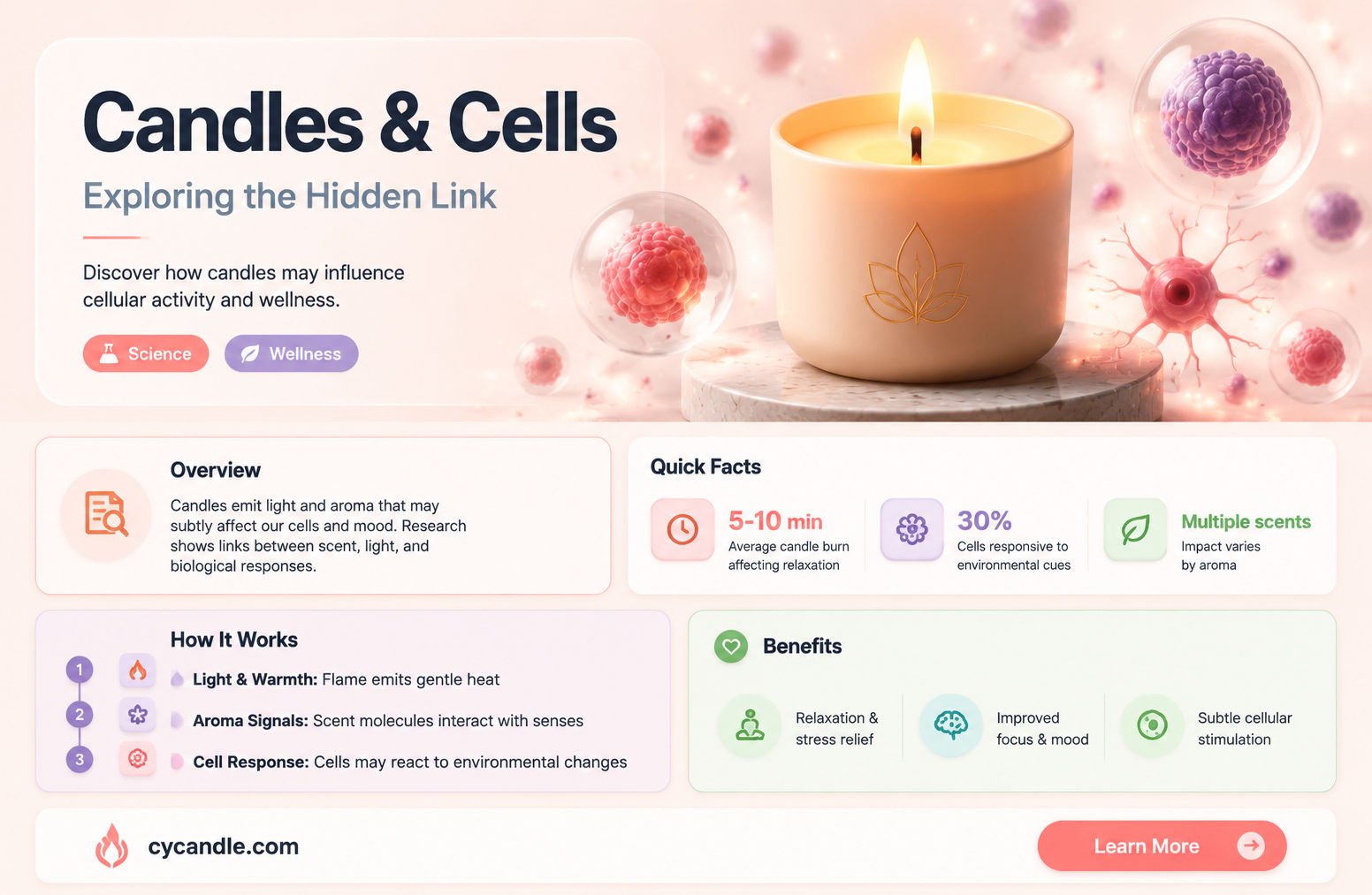 are candles made of cells