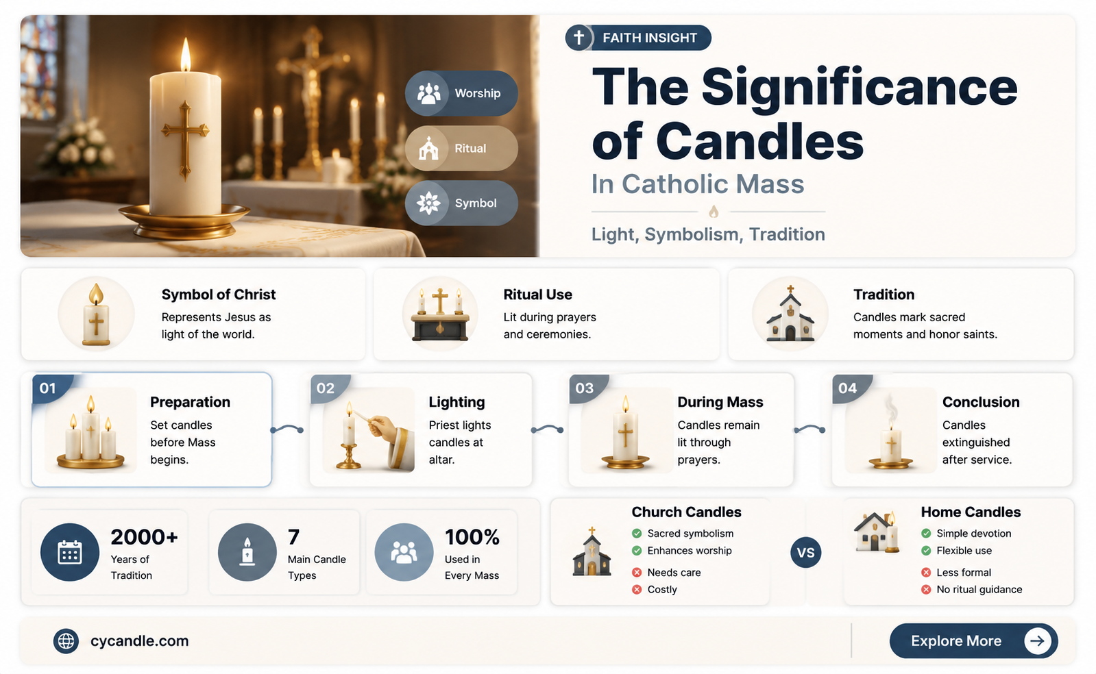 are candles required at mass