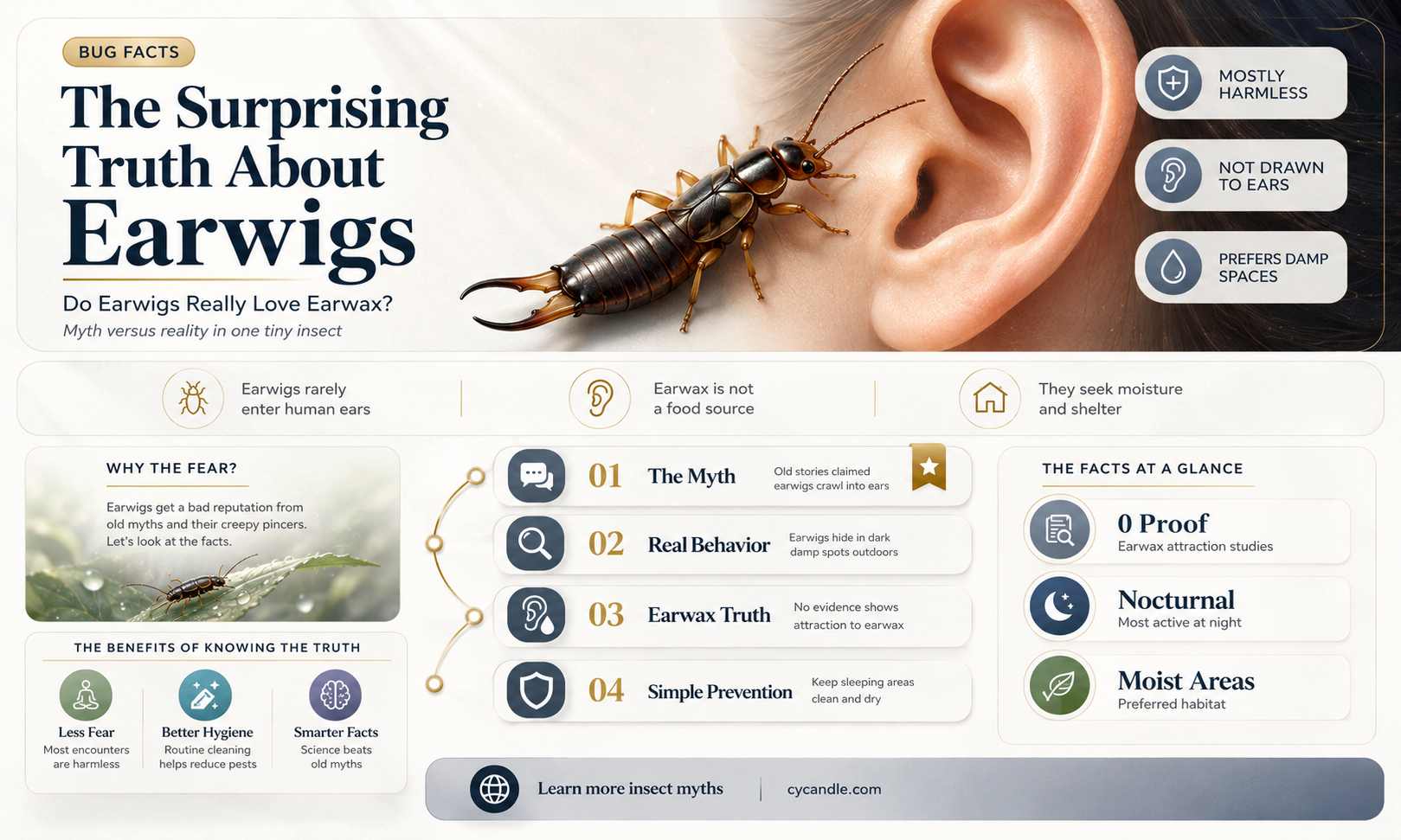 are earwigs attracted to ear wax