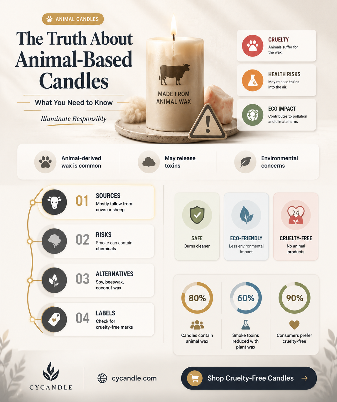 are candles made from animals
