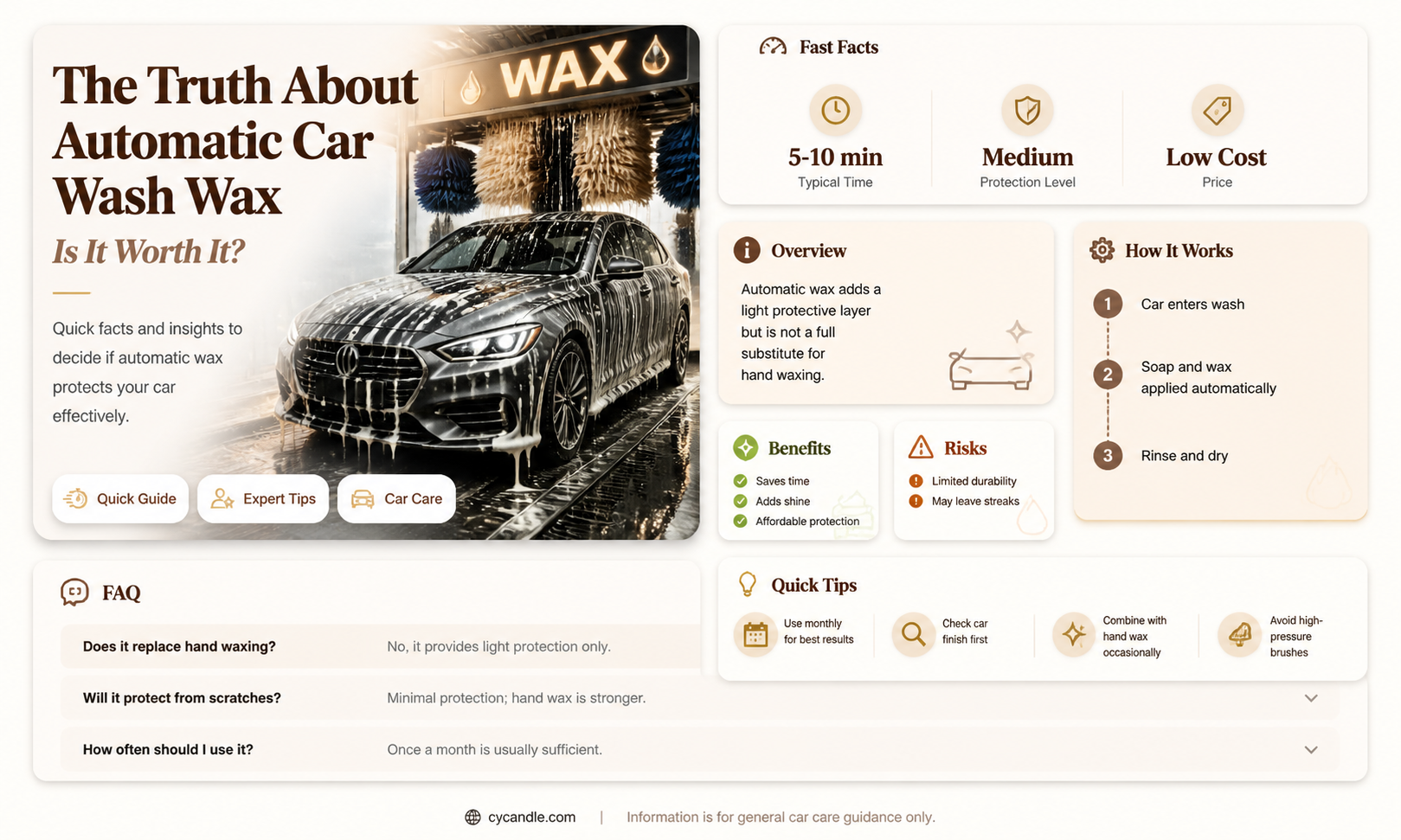 are automatic car wash wax any good