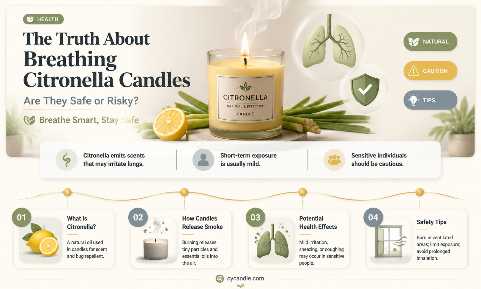are citranellia candles bad to breath in