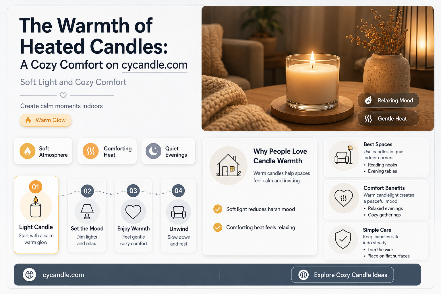 are heated candles