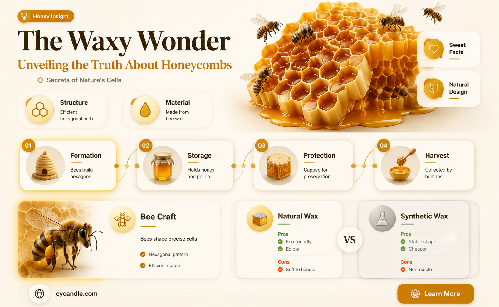 are honeycombs made of wax