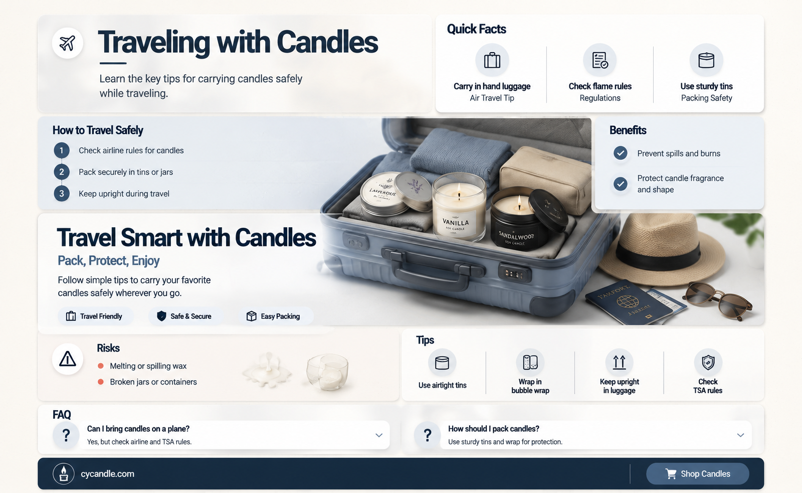 are candles allowed in checked bags