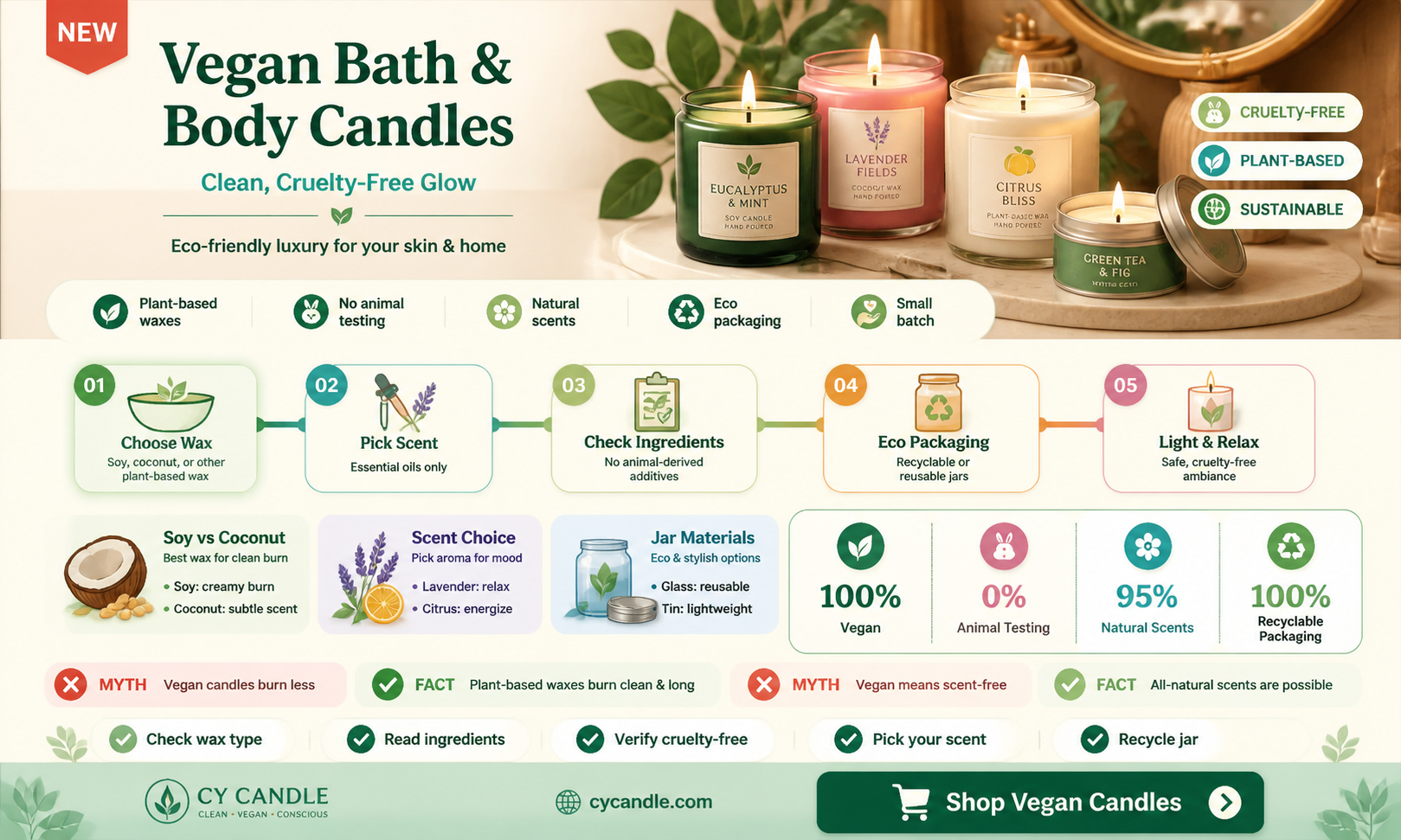 are bath and body candles vegan