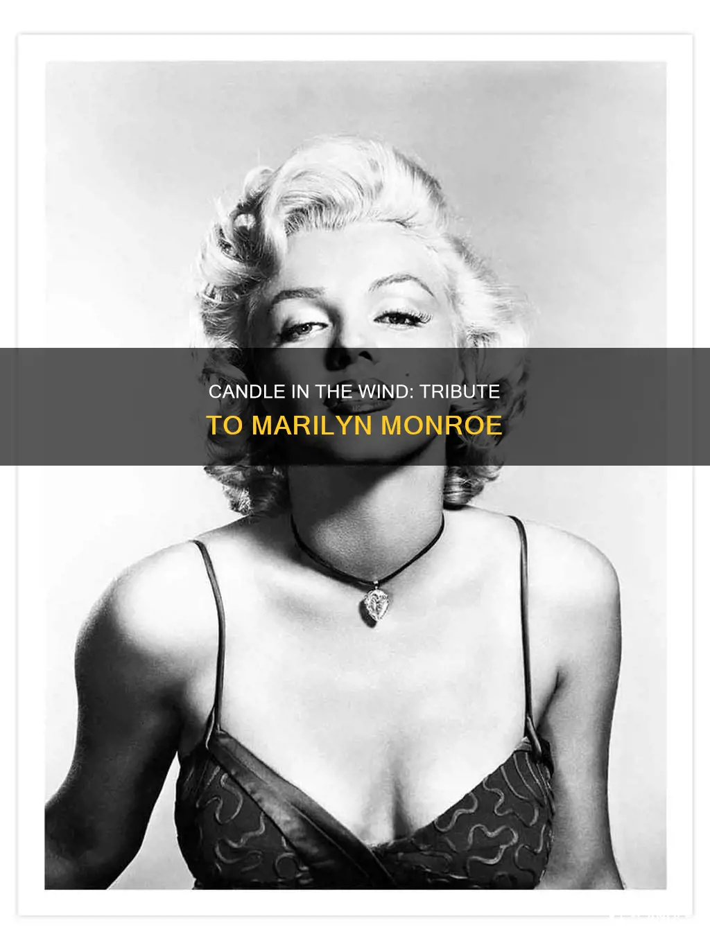 was candle in the wind about marilyn monroe