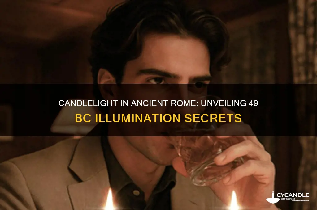 were candles used in rome in 49 bc