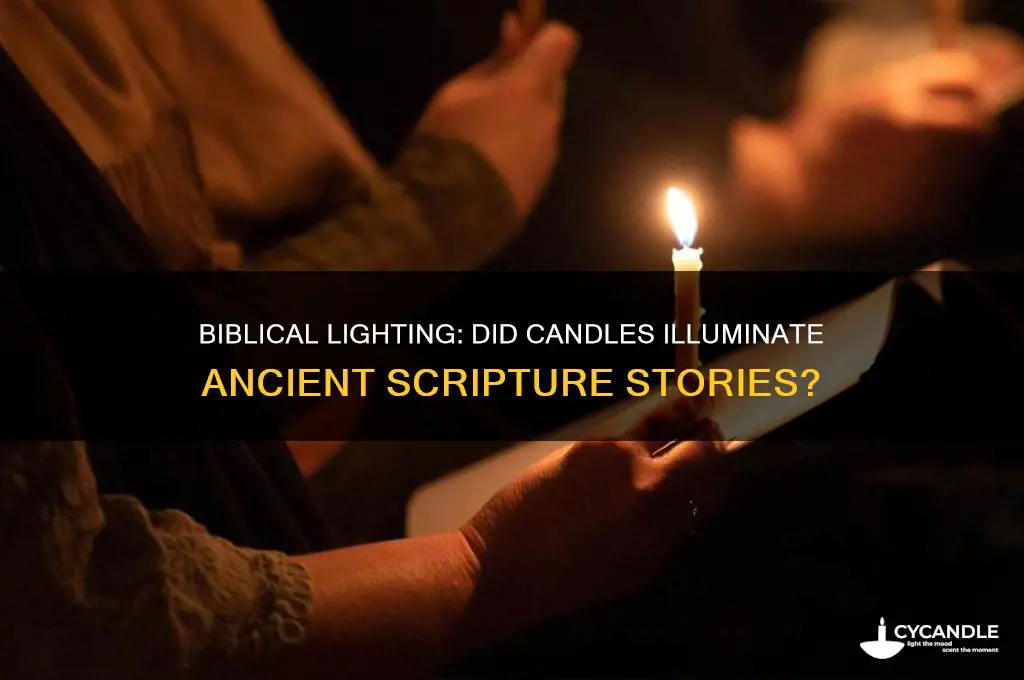 were candles used in the bible