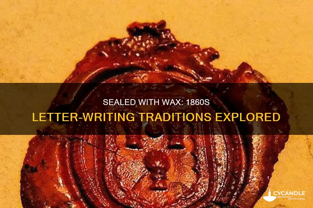 were letters from the 1860s sealled with candle wax