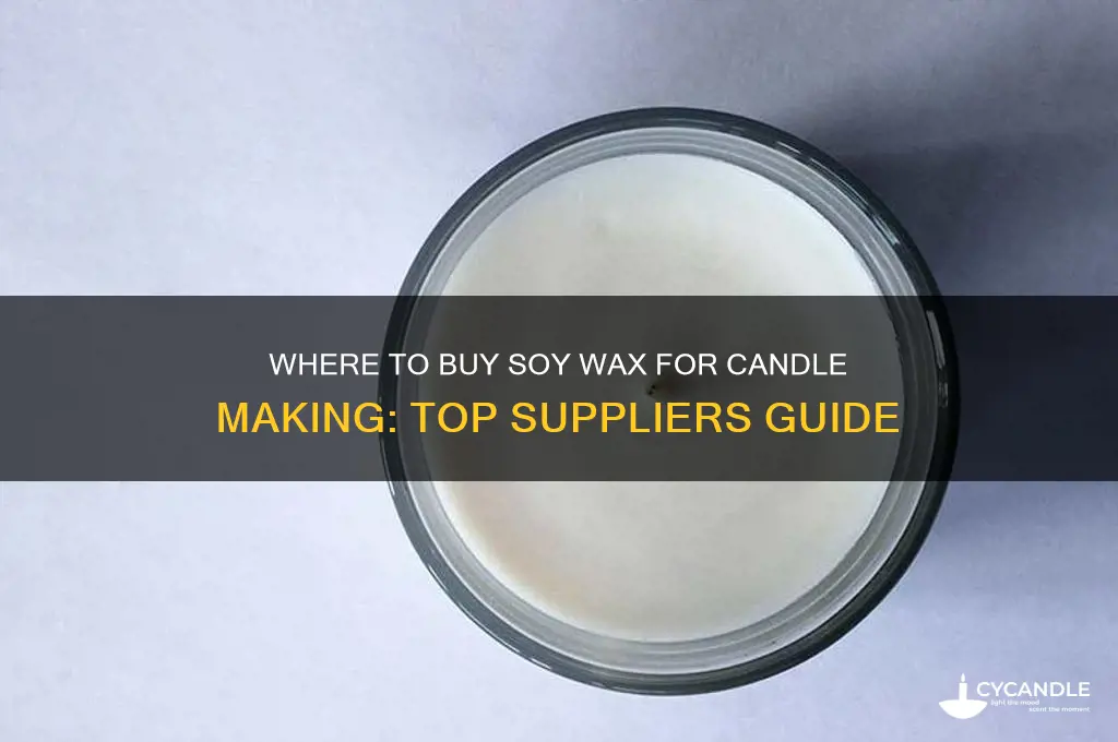 were to buy soy wax for candle making