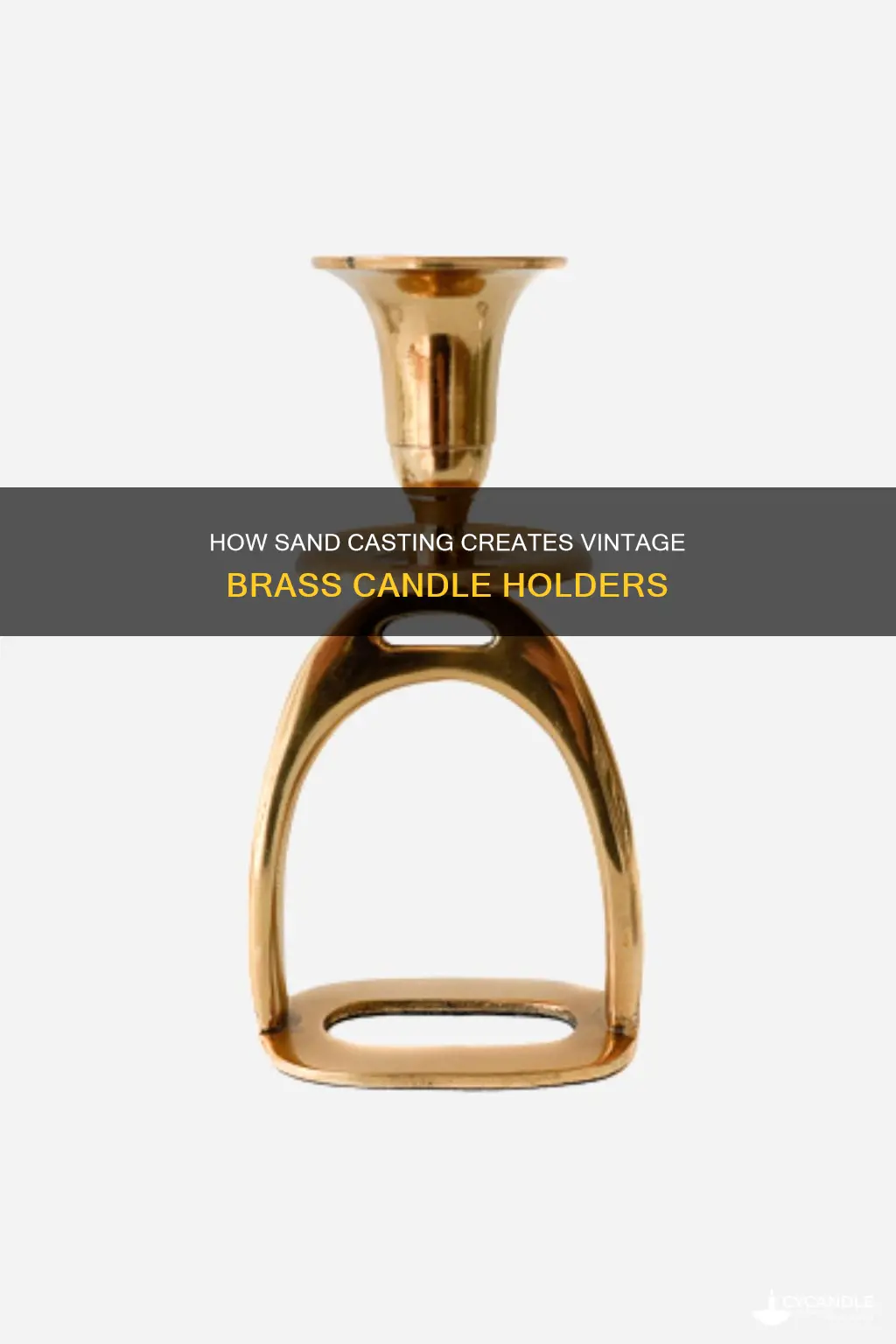 were vintage brass candle holders cast in sand