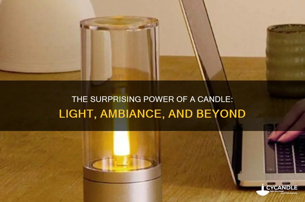 what a candle can do