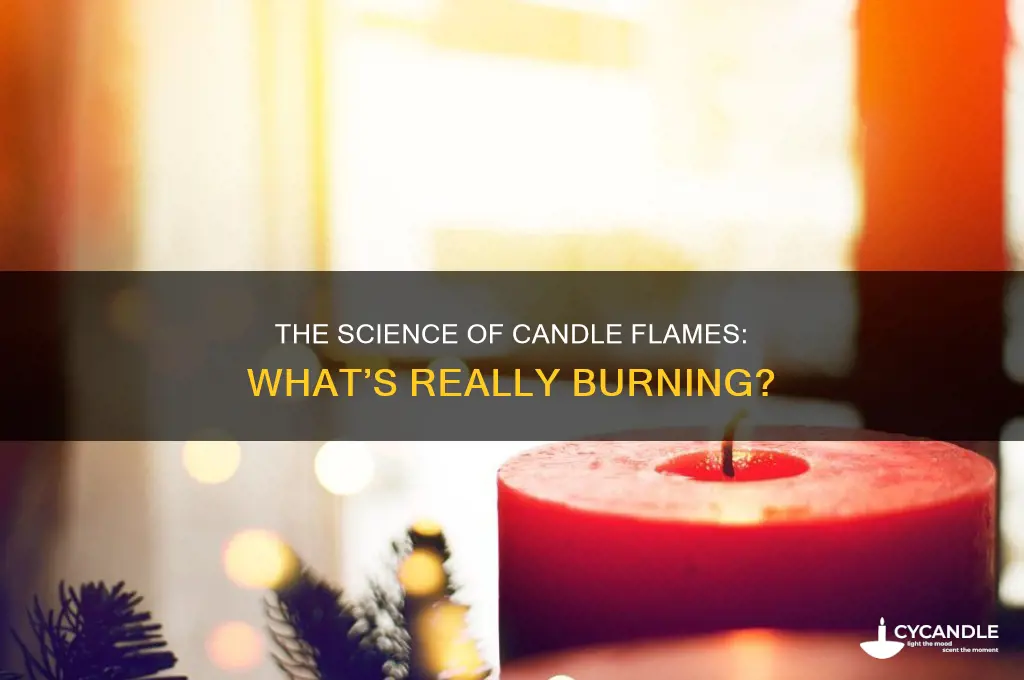what actually burns in a candle