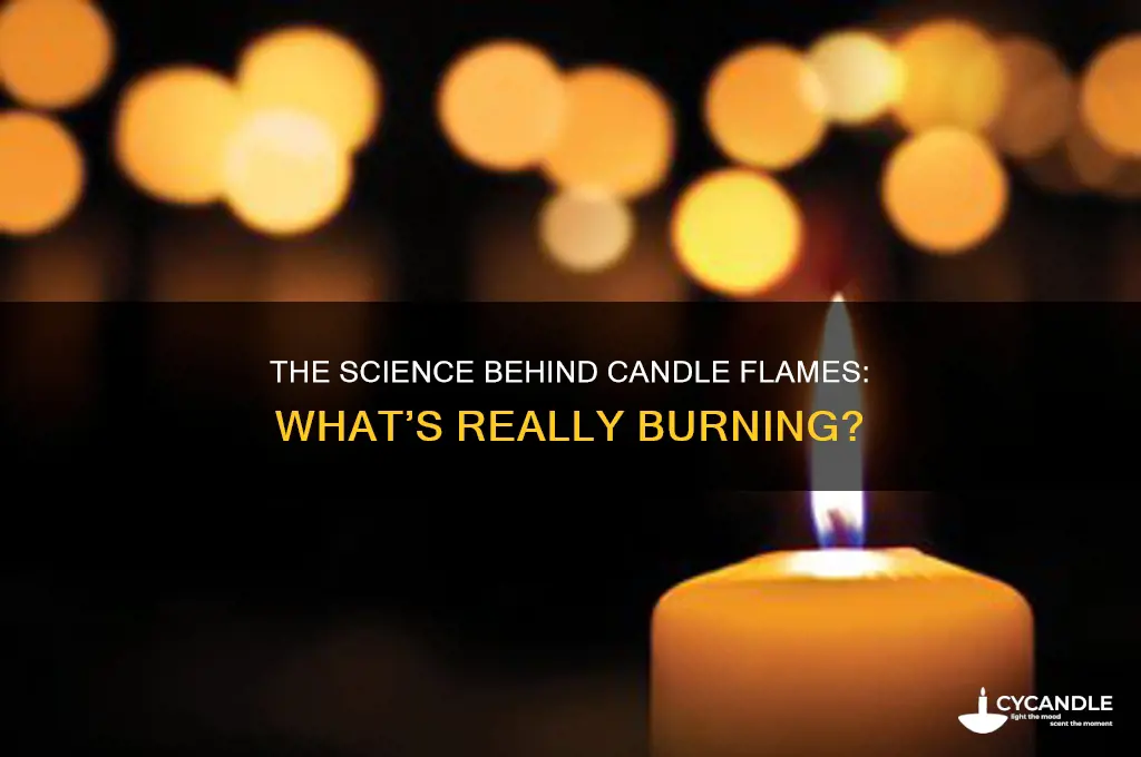 what actually burns when you light a candle