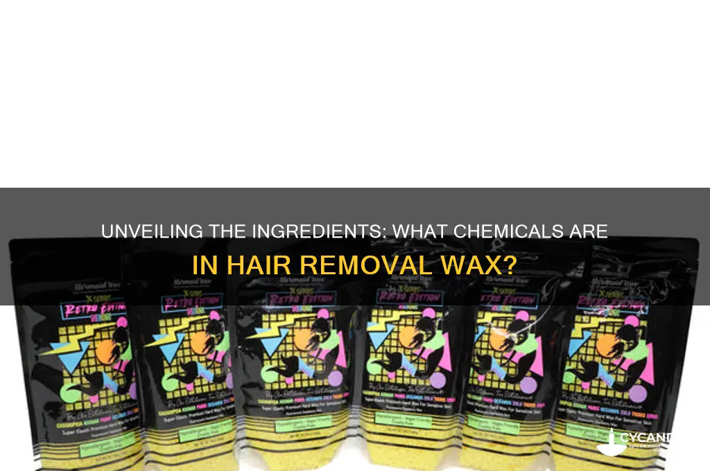 what aee the chemicals in hair removal wax