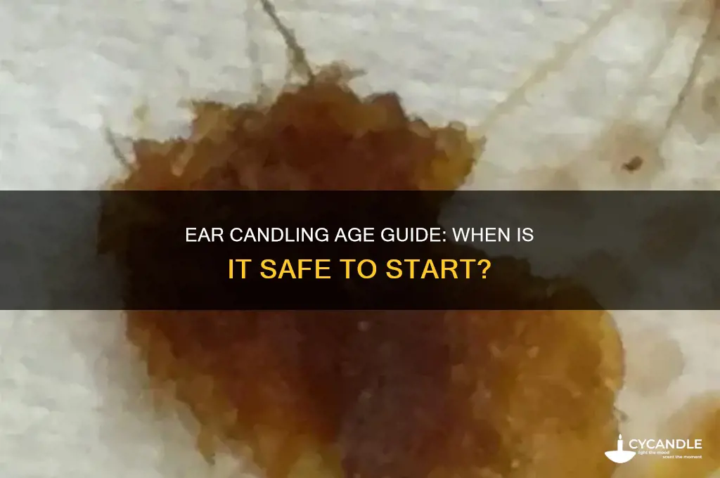 what age can you do ear candles