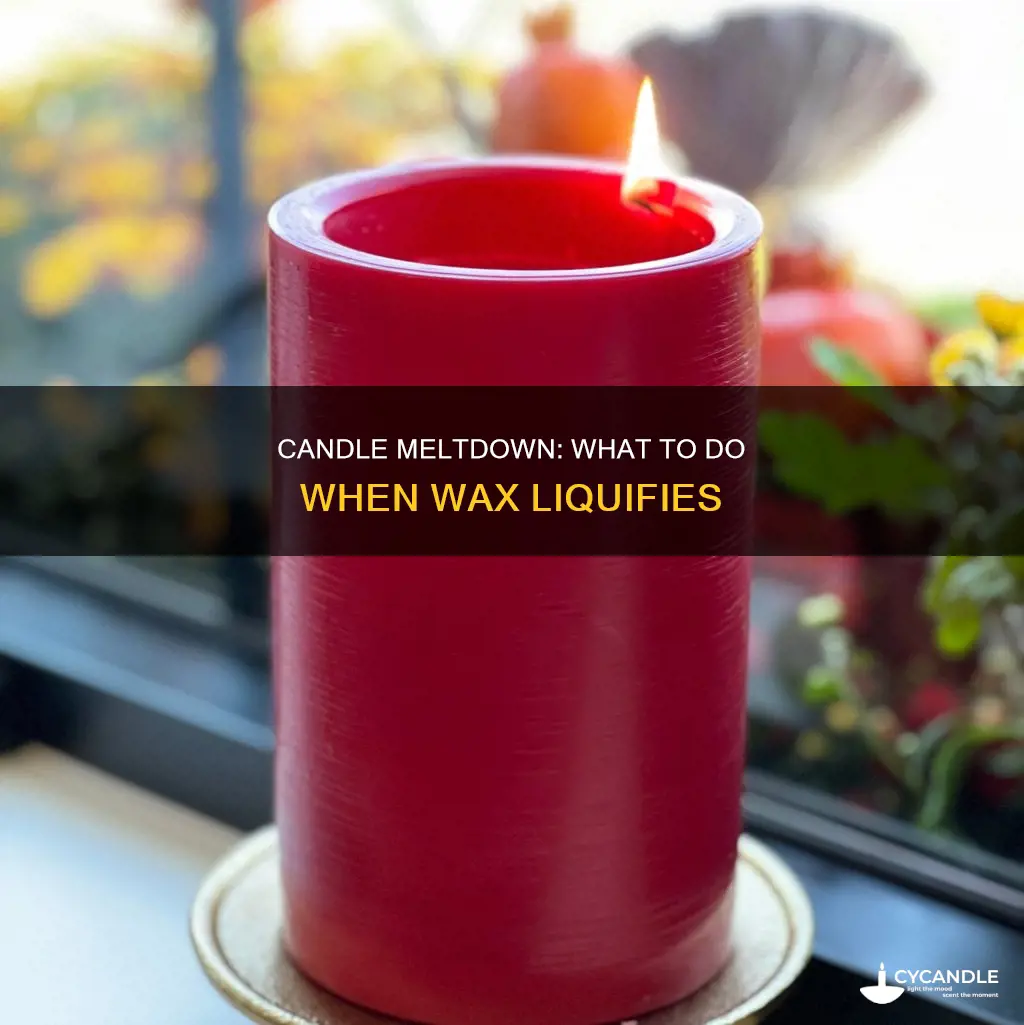what ahppens if your whole candle tirns liquis