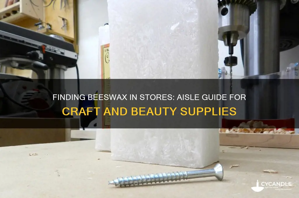 what aisle beeswax be in the store