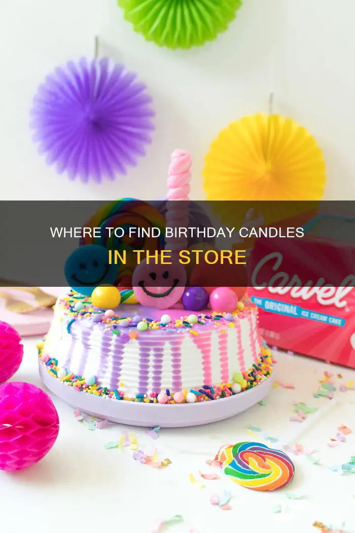 what aisle birthday candles