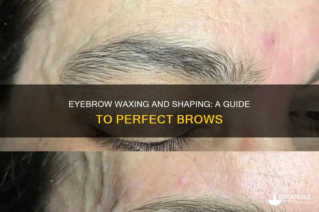 what all can you wax and do to your eyebrows