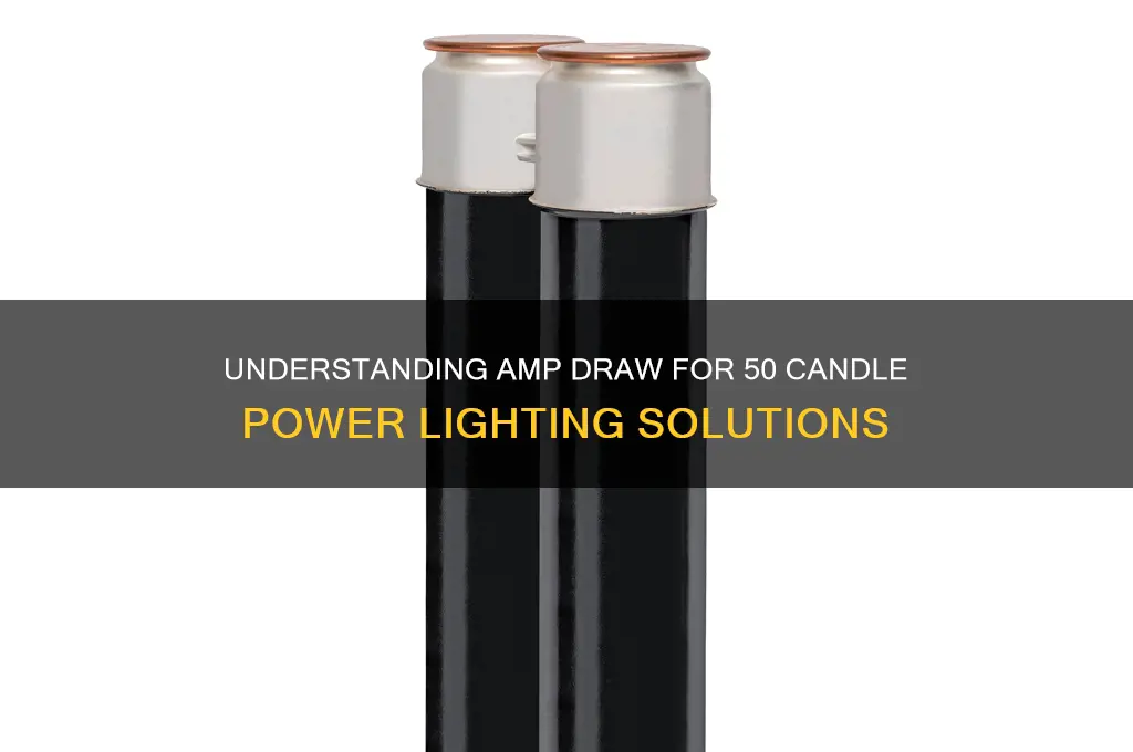 what amps does 50 candle power light draw