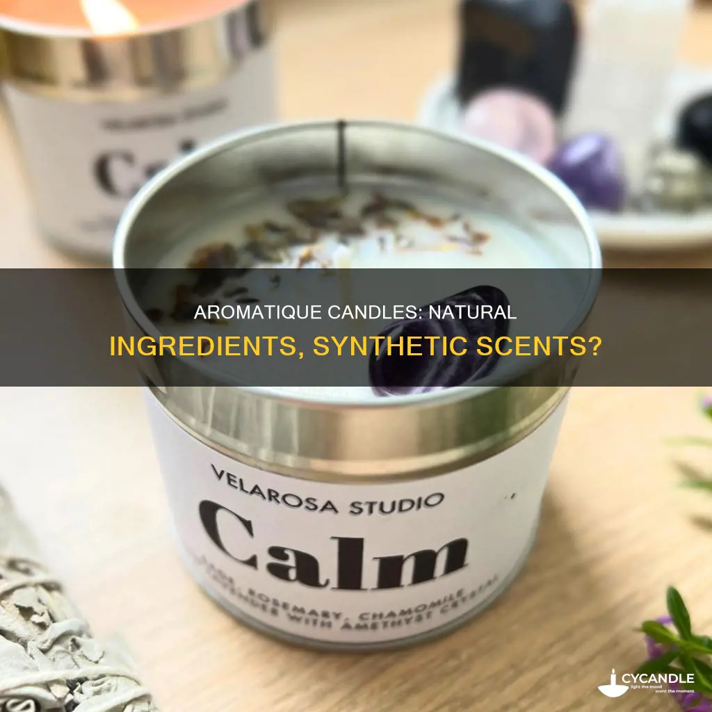 what are aromatique candles made of