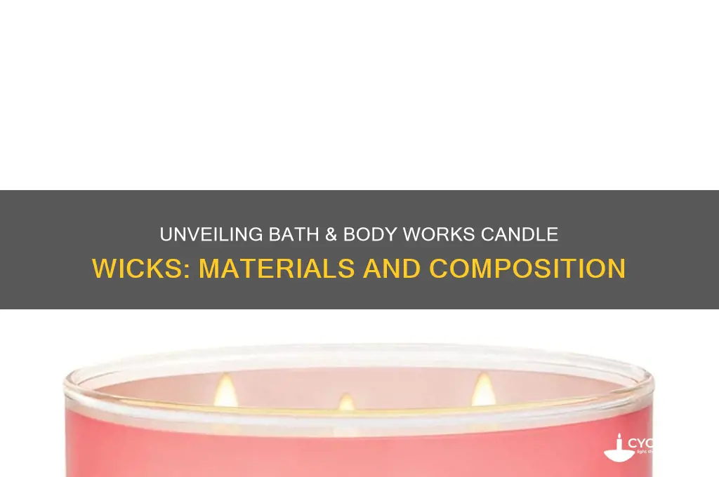 what are bath and body works candle wicks made of