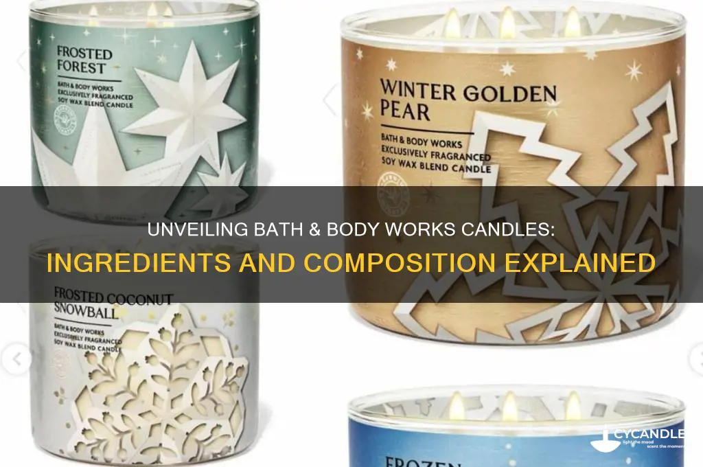 what are bath and body works candles made of