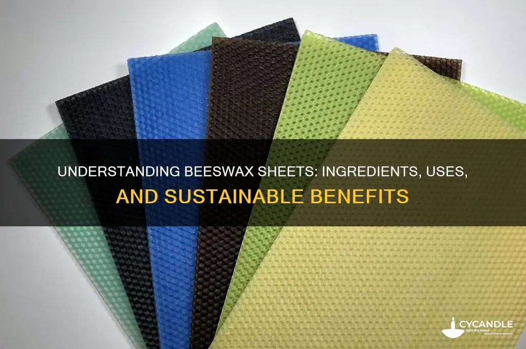 what are beeswax sheets made of