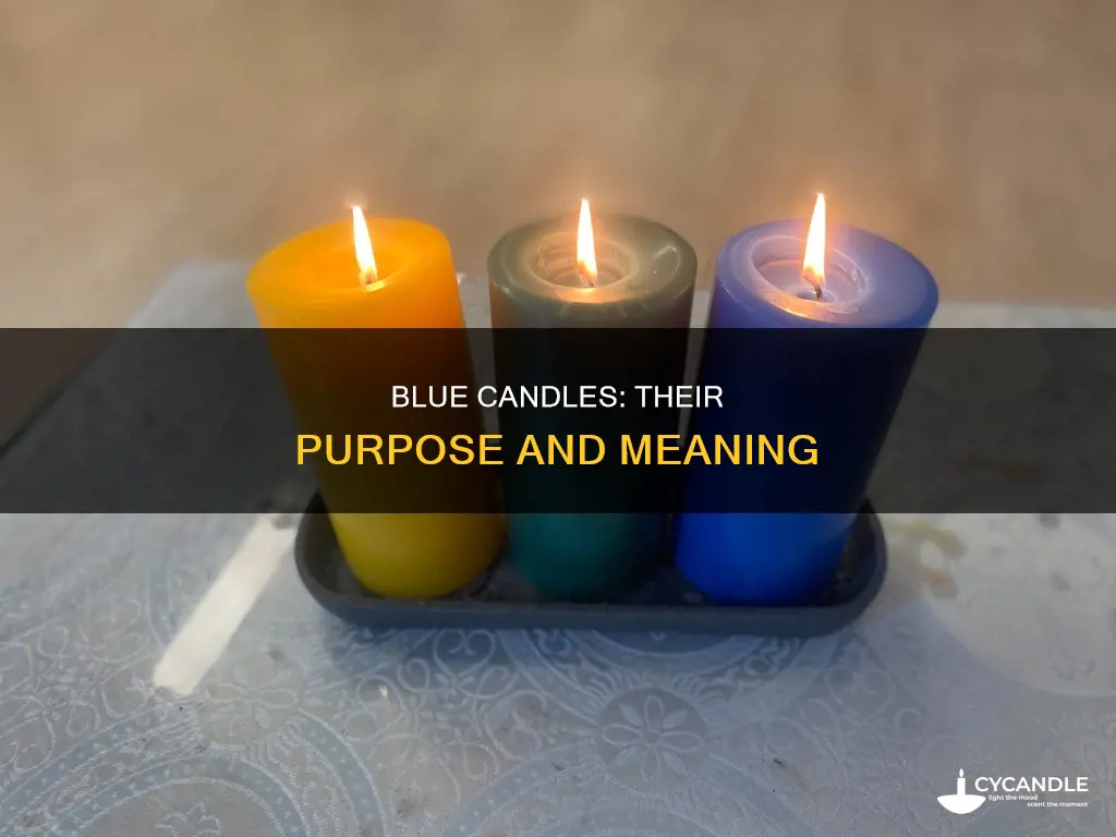 what are blue candles for