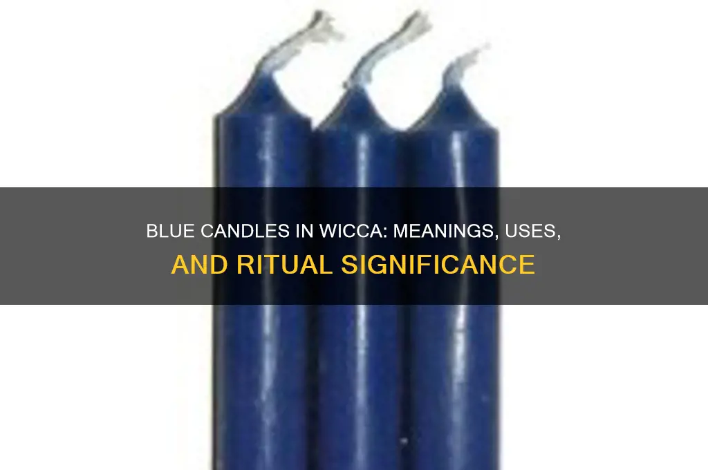 what are blue candles used for in wicca