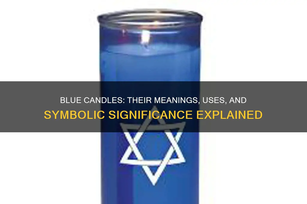 what are blue candles used for