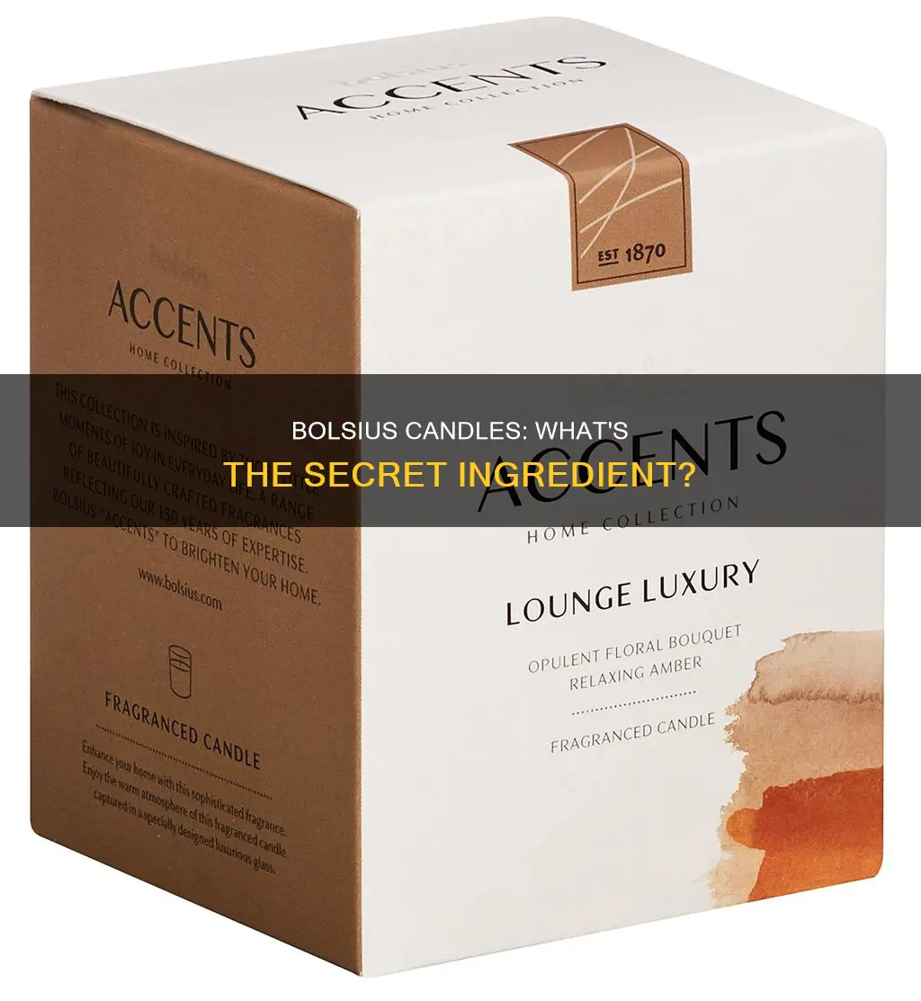 what are bolsius candles made of