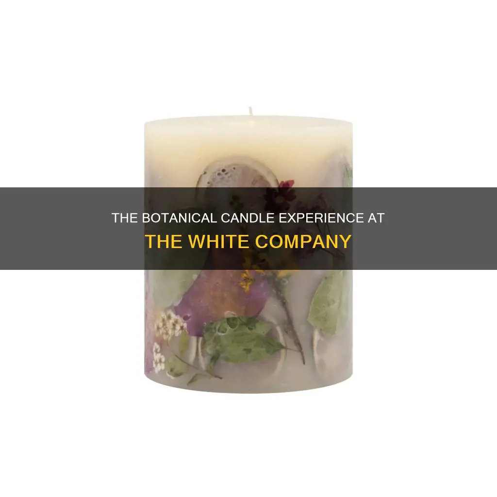 what are botanical candles the white company