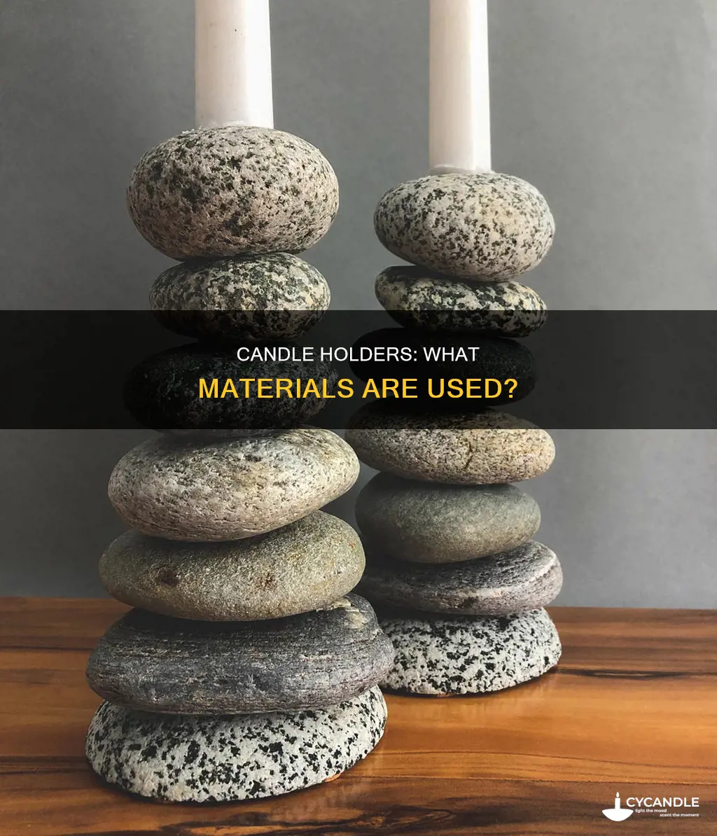 what are candle holders made of