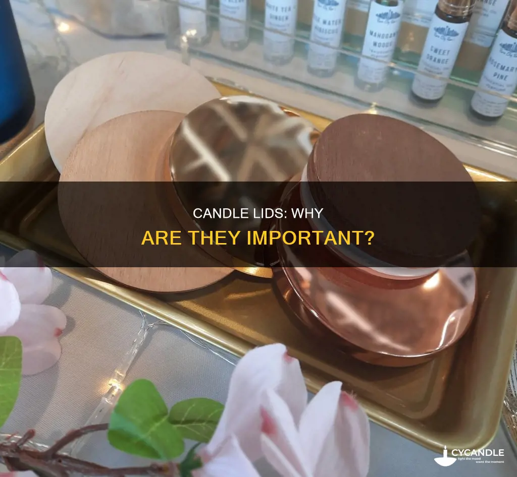 what are candle lids for