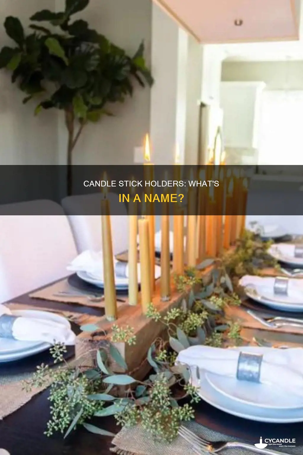 what are candle stick holders called